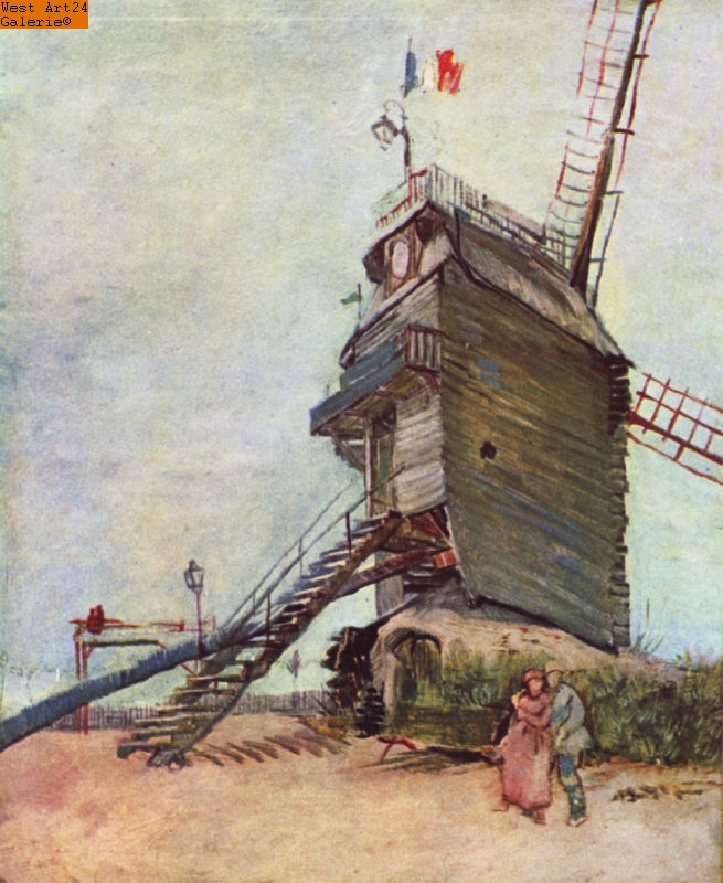 Le Moulin de la Galette nach van Gogh Gemäldeimitation